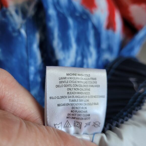 NWT Budweiser Size 36 Tie Dye Drawstring Board Shorts Swim Trunks Pocket - Picture 14 of 14